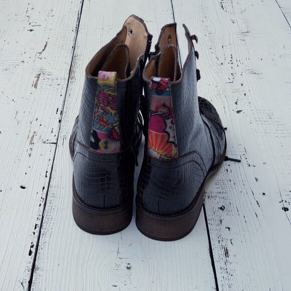 Unity in Diversity Combat Boots Made in Portugal Womens Size EU 40 / US 9 NEW - Picture 4 of 6